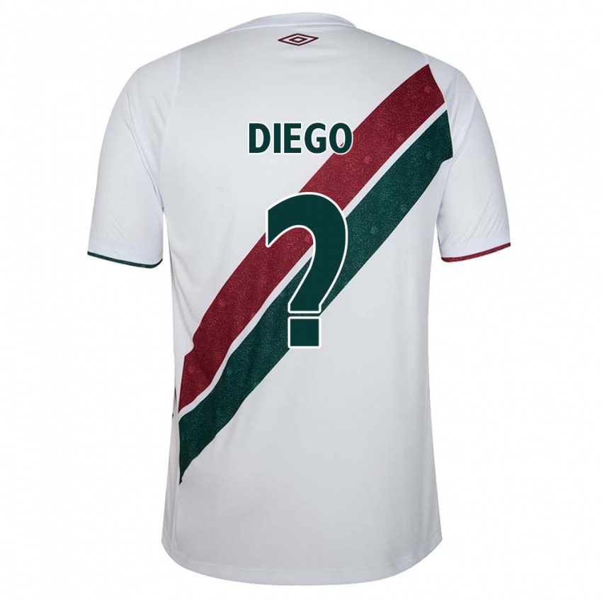 Niño Camiseta Diego #0 Blanco Verde Granate 2ª Equipación 2024/25 La Camisa