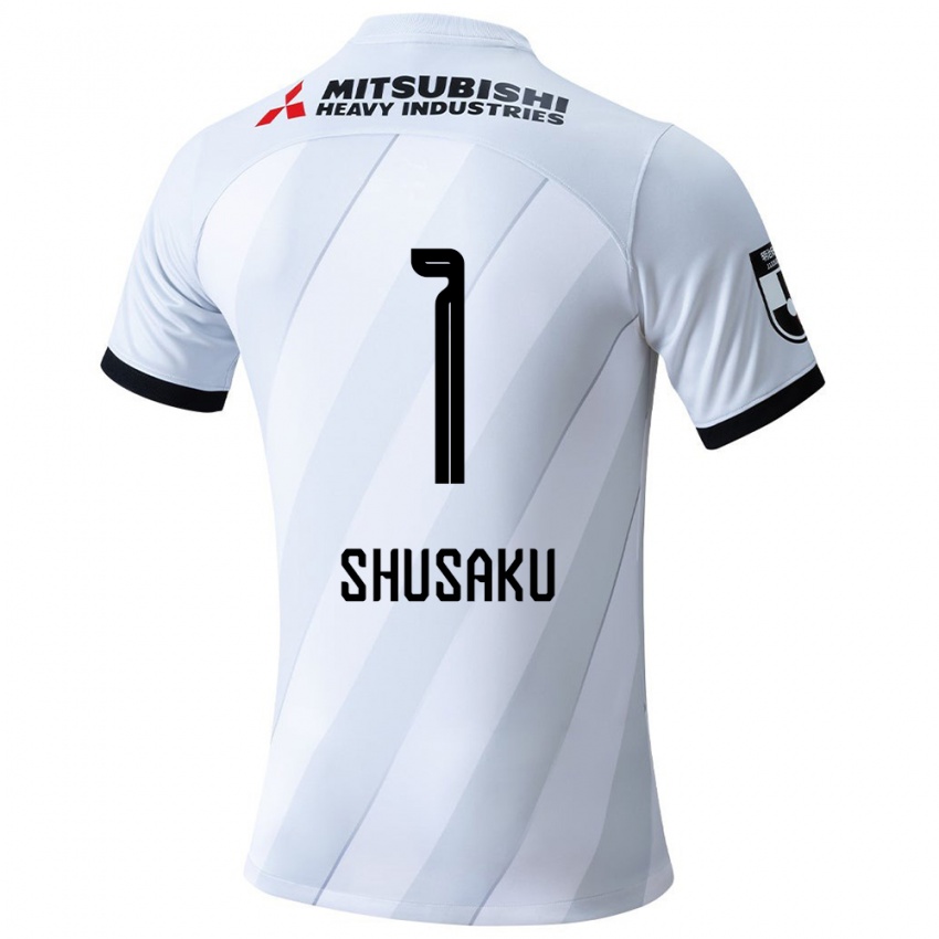 Niño Camiseta Shusaku Nishikawa #1 Gris Blanco 2ª Equipación 2024/25 La Camisa