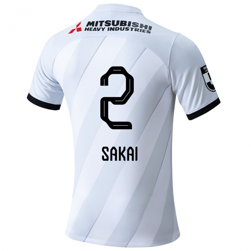 Niño Camiseta Hiroki Sakai #2 Gris Blanco 2ª Equipación 2024/25 La Camisa