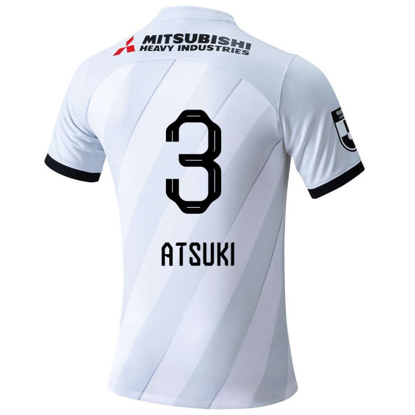 Niño Camiseta Atsuki Ito #3 Gris Blanco 2ª Equipación 2024/25 La Camisa