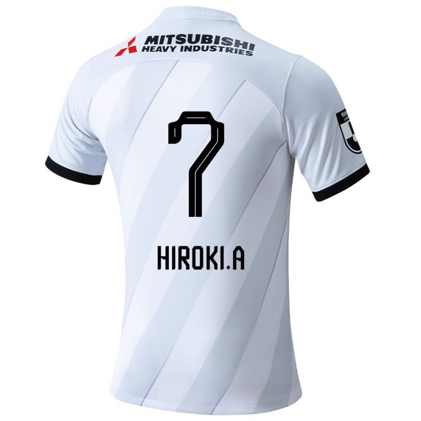 Niño Camiseta Hiroki Abe #7 Gris Blanco 2ª Equipación 2024/25 La Camisa