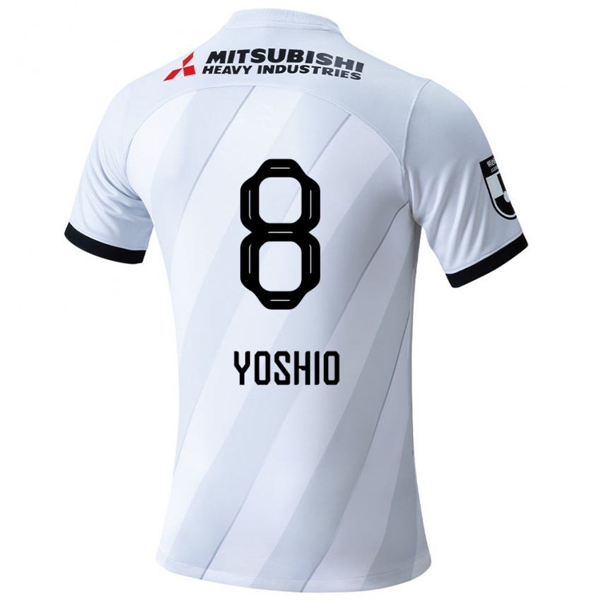 Niño Camiseta Yoshio Koizumi #8 Gris Blanco 2ª Equipación 2024/25 La Camisa