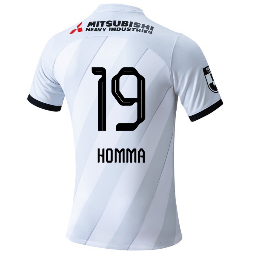 Niño Camiseta Shion Homma #19 Gris Blanco 2ª Equipación 2024/25 La Camisa