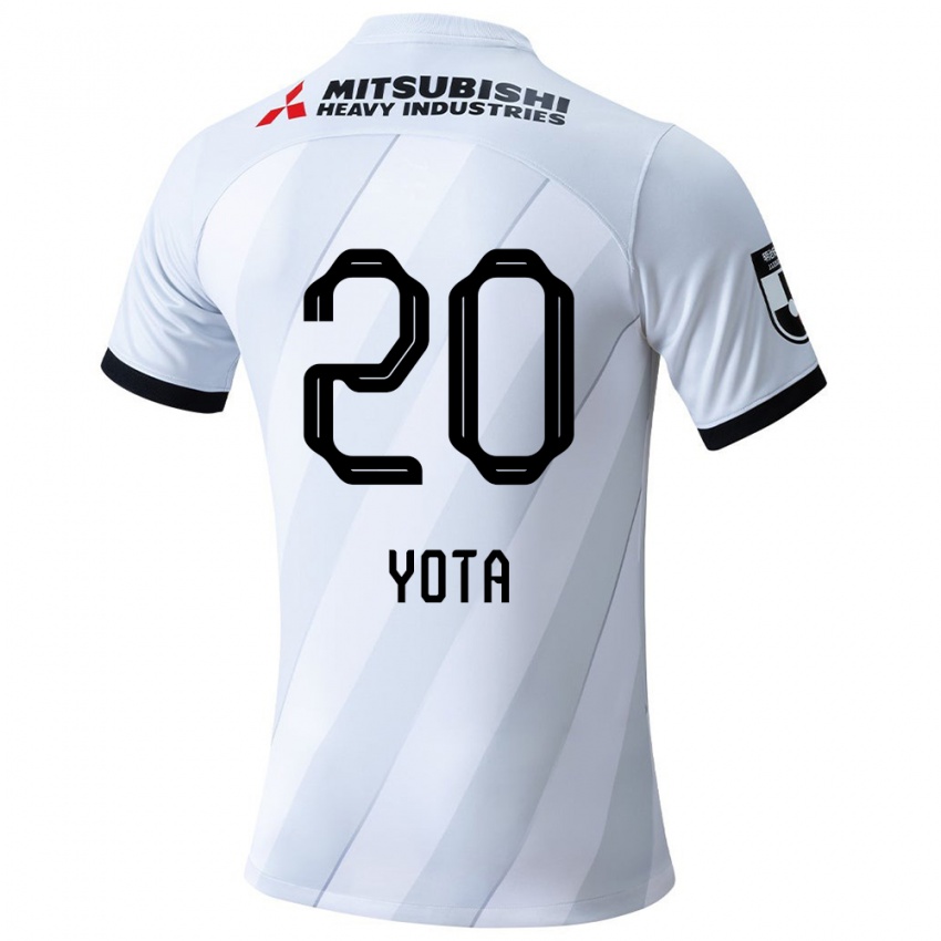 Niño Camiseta Yota Sato #20 Gris Blanco 2ª Equipación 2024/25 La Camisa