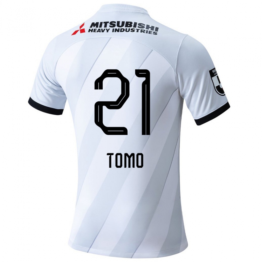 Niño Camiseta Tomoaki Okubo #21 Gris Blanco 2ª Equipación 2024/25 La Camisa