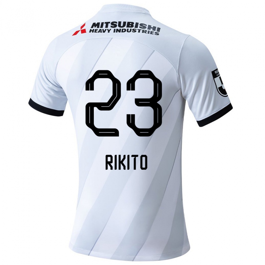 Niño Camiseta Rikito Inoue #23 Gris Blanco 2ª Equipación 2024/25 La Camisa