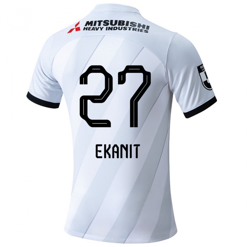 Niño Camiseta Ekanit Panya #27 Gris Blanco 2ª Equipación 2024/25 La Camisa