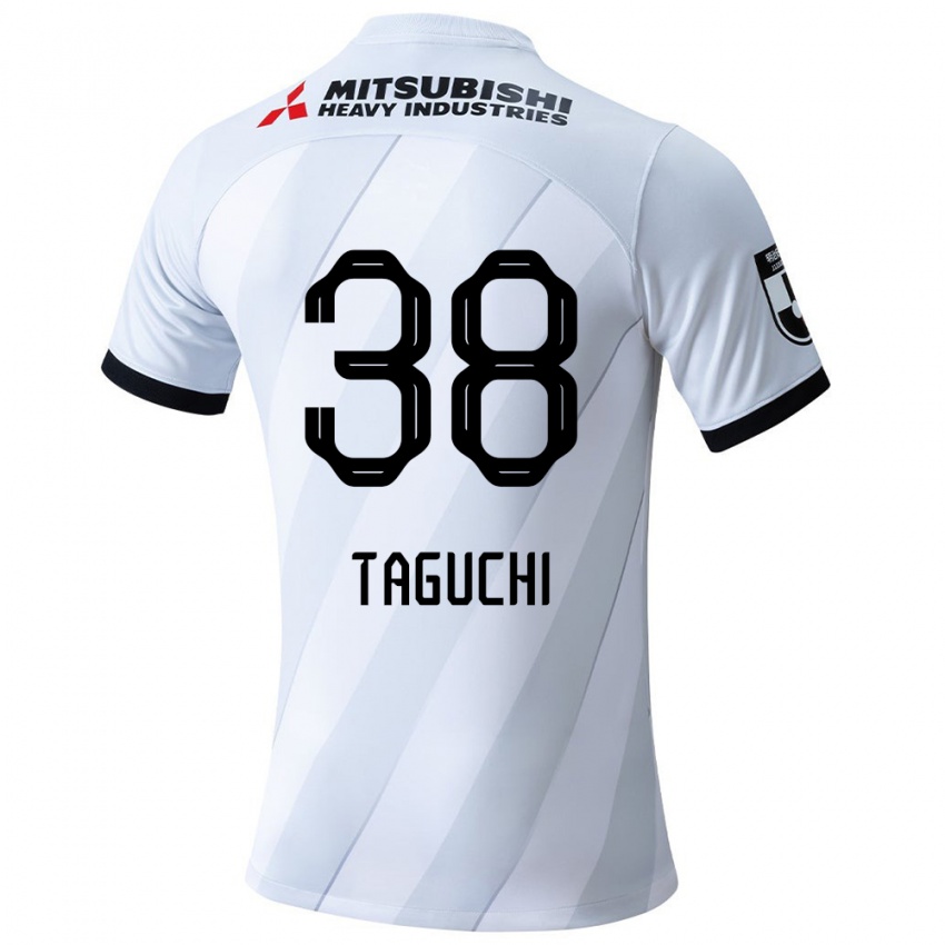 Niño Camiseta Keita Taguchi #38 Gris Blanco 2ª Equipación 2024/25 La Camisa