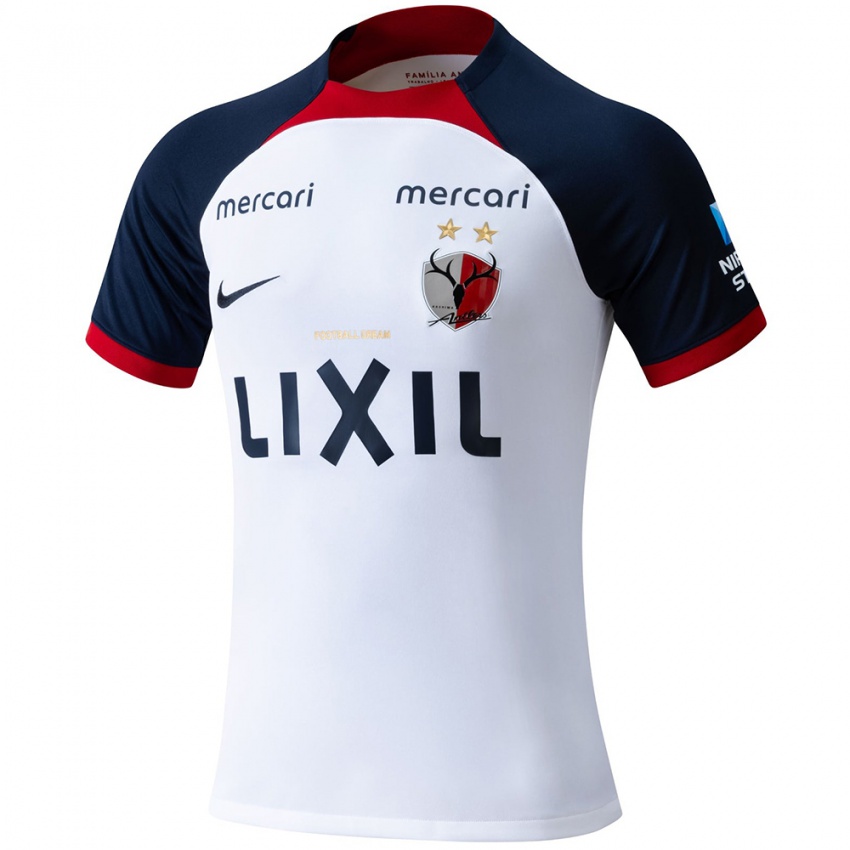 Niño Camiseta Kei Chinen #13 Blanco Azul Rojo 2ª Equipación 2024/25 La Camisa