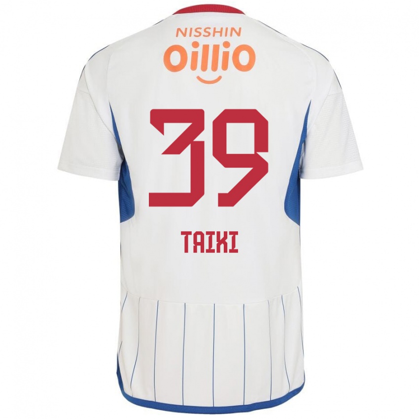 Niño Camiseta Taiki Watanabe #39 Blanco Azul Rojo 2ª Equipación 2024/25 La Camisa