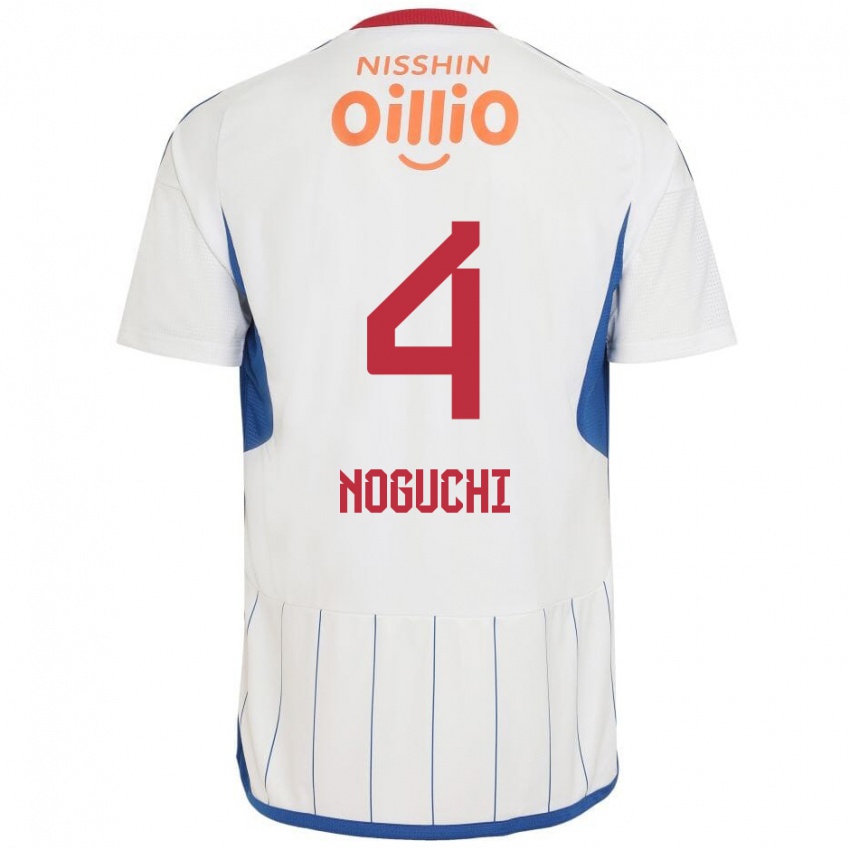 Niño Camiseta Reno Noguchi #4 Blanco Azul Rojo 2ª Equipación 2024/25 La Camisa