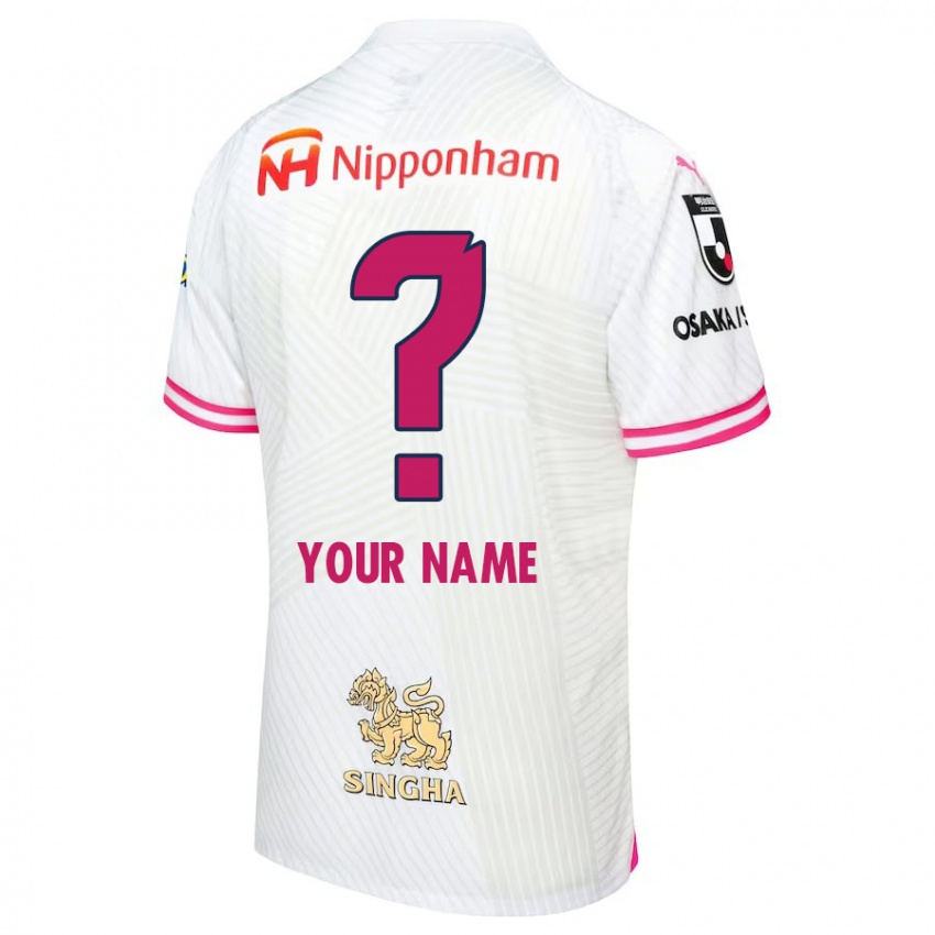 Niño Camiseta Su Nombre #0 Blanco Rosa 2ª Equipación 2024/25 La Camisa