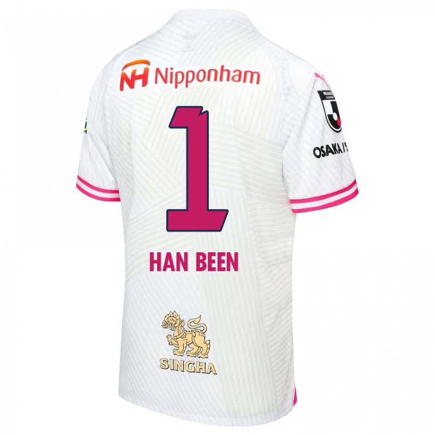 Niño Camiseta Han-Been Yang #1 Blanco Rosa 2ª Equipación 2024/25 La Camisa