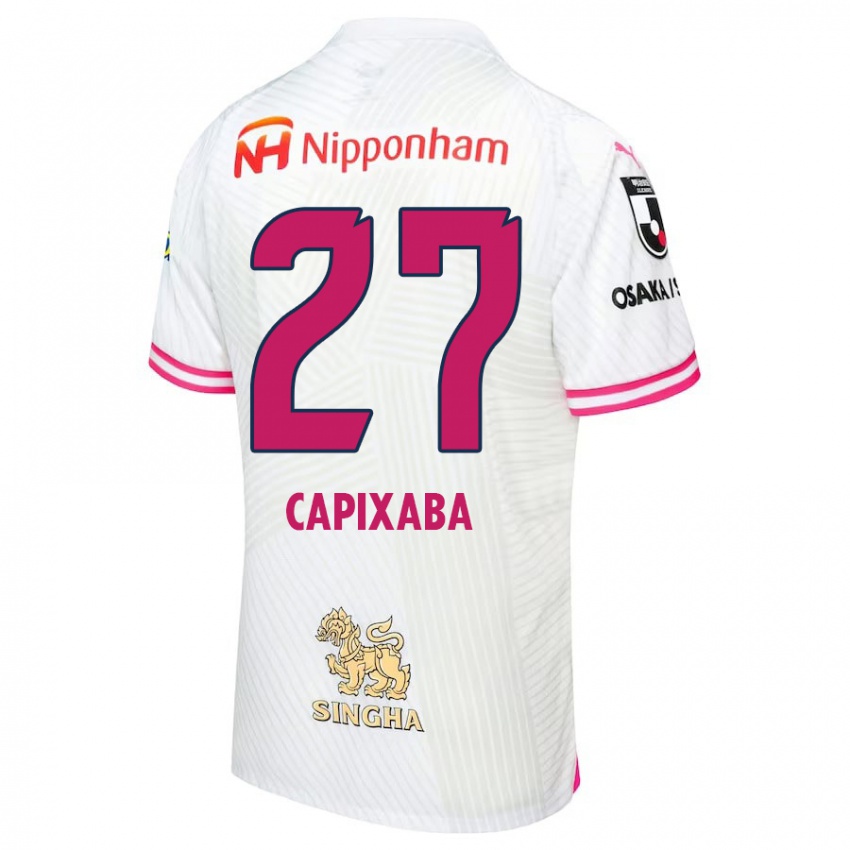 Niño Camiseta Capixaba #27 Blanco Rosa 2ª Equipación 2024/25 La Camisa