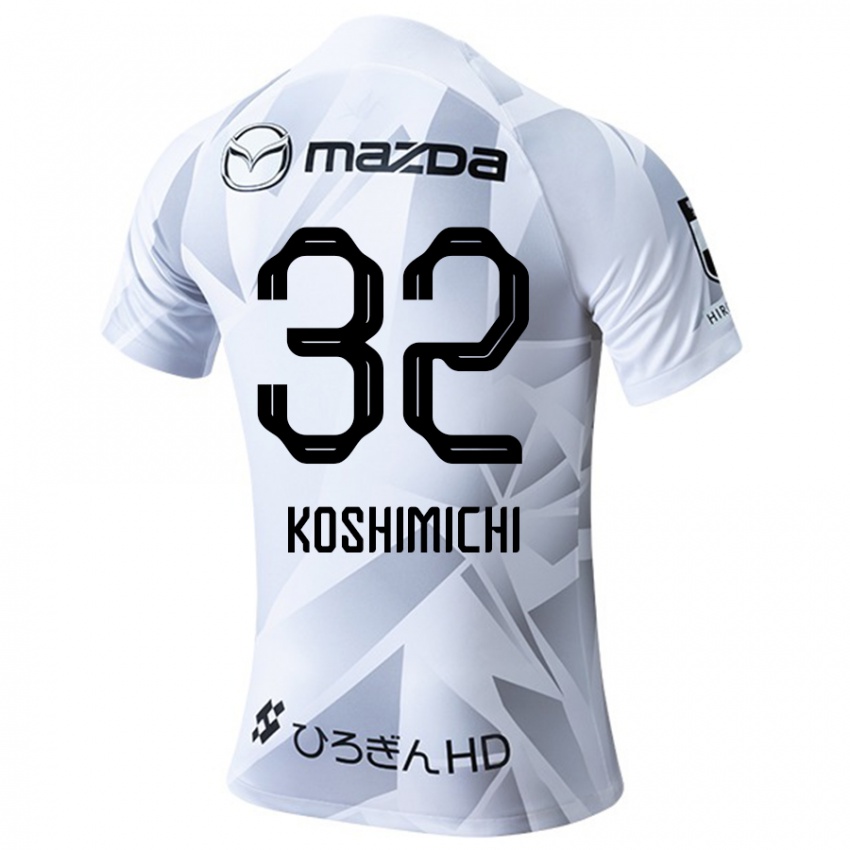 Niño Camiseta Sota Koshimichi #32 Blanco Gris Negro 2ª Equipación 2024/25 La Camisa