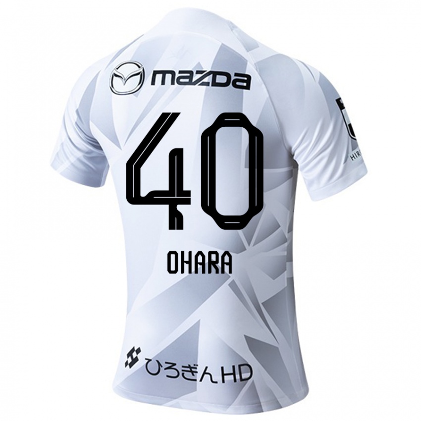 Niño Camiseta Motoki Ohara #40 Blanco Gris Negro 2ª Equipación 2024/25 La Camisa