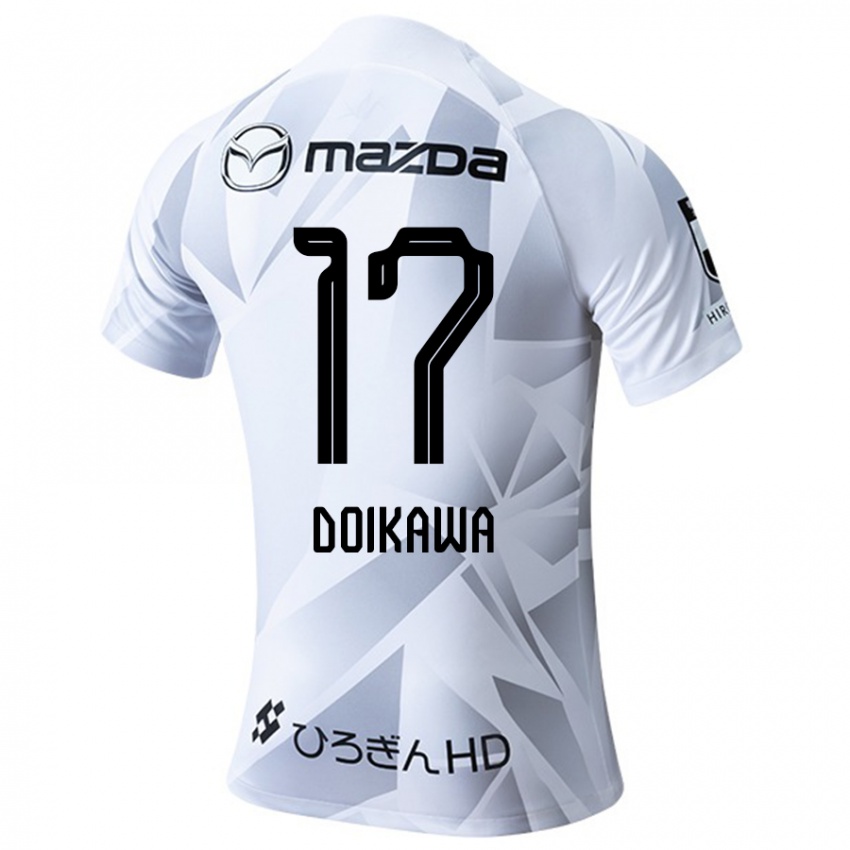 Niño Camiseta Haruto Doikawa #17 Blanco Gris Negro 2ª Equipación 2024/25 La Camisa