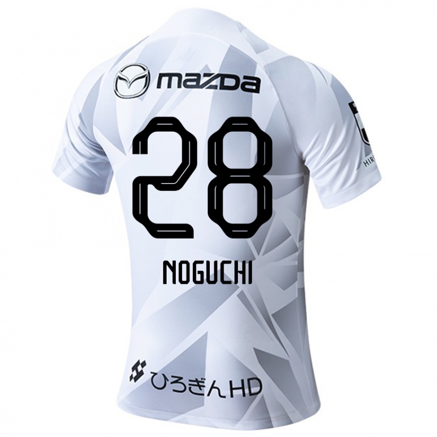 Niño Camiseta Rento Noguchi #28 Blanco Gris Negro 2ª Equipación 2024/25 La Camisa