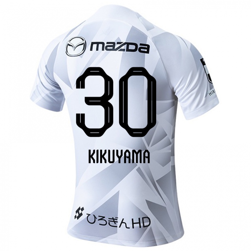 Niño Camiseta Rio Kikuyama #30 Blanco Gris Negro 2ª Equipación 2024/25 La Camisa