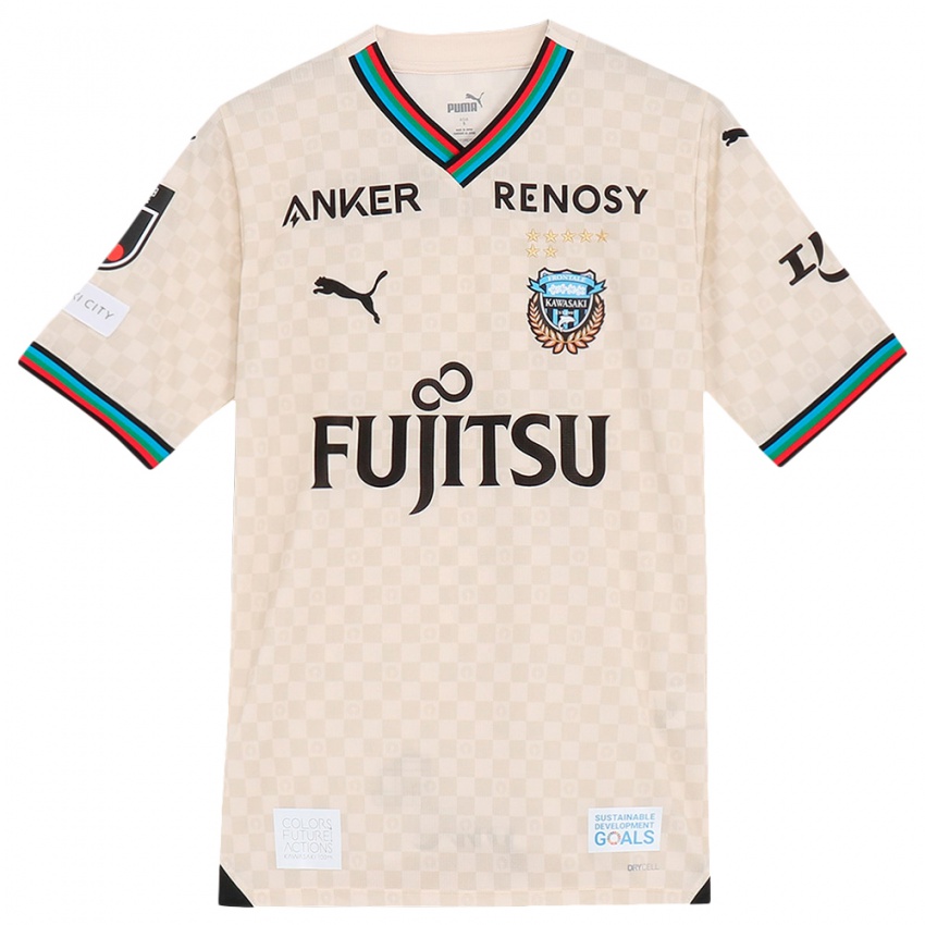 Niño Camiseta Daiki Yamanaka #3 Blanco Gris 2ª Equipación 2024/25 La Camisa