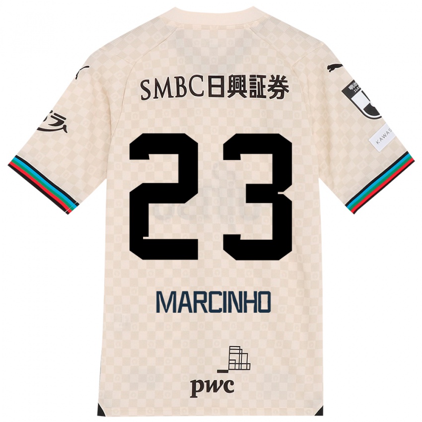 Niño Camiseta Marcinho #23 Blanco Gris 2ª Equipación 2024/25 La Camisa