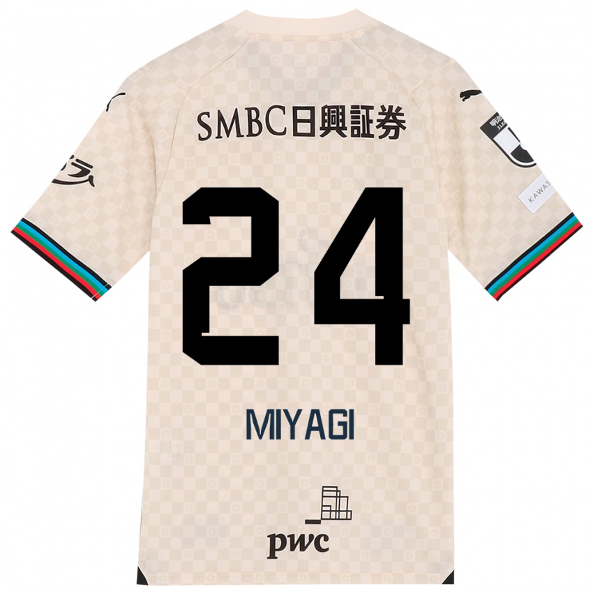 Niño Camiseta Ten Miyagi #24 Blanco Gris 2ª Equipación 2024/25 La Camisa