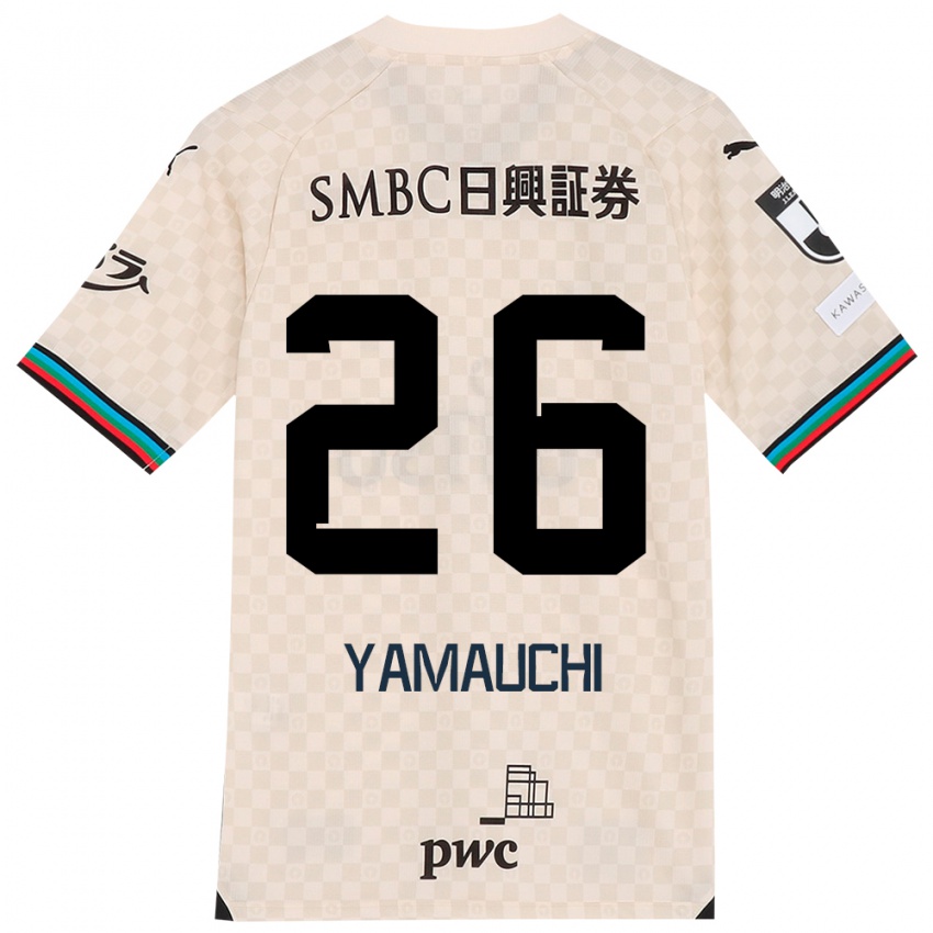 Niño Camiseta Hinata Yamauchi #26 Blanco Gris 2ª Equipación 2024/25 La Camisa