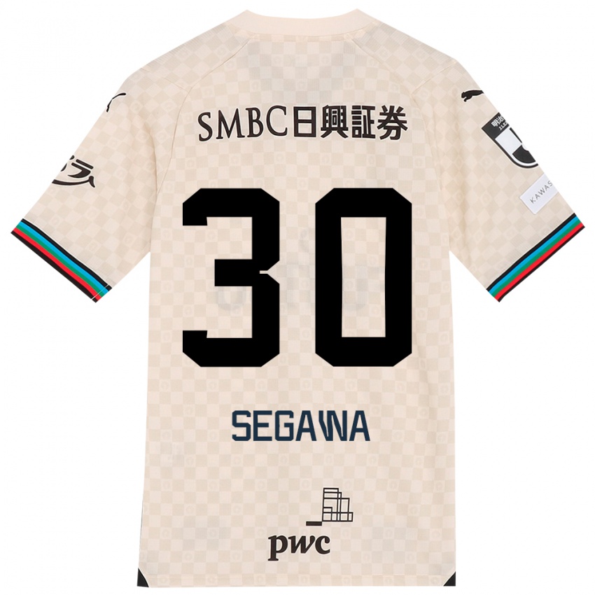 Niño Camiseta Yusuke Segawa #30 Blanco Gris 2ª Equipación 2024/25 La Camisa