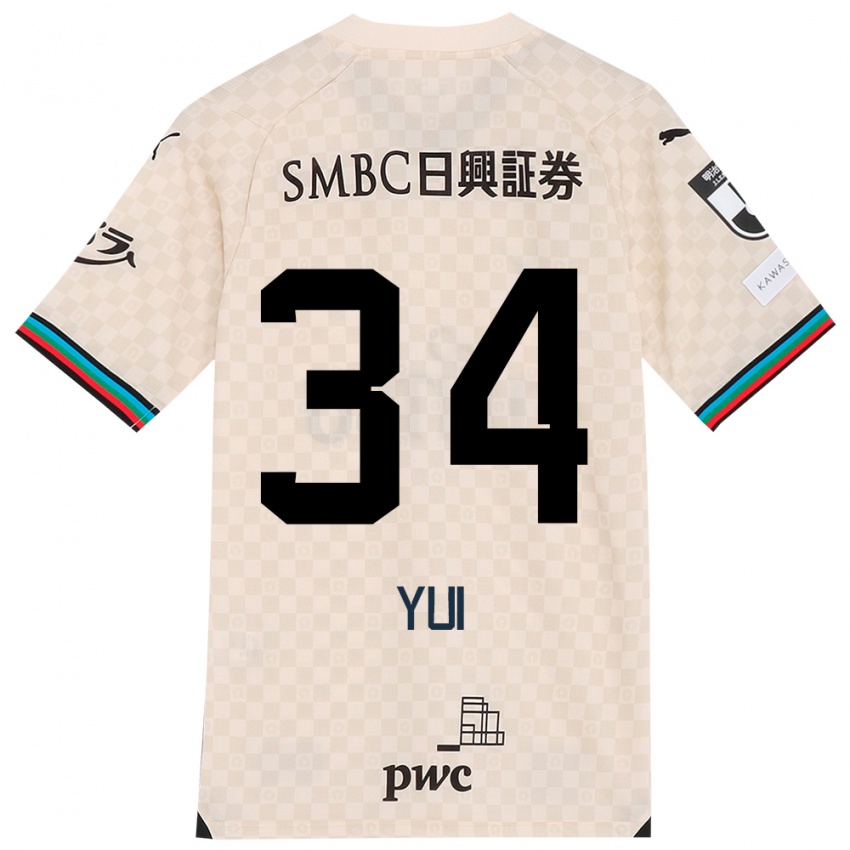 Niño Camiseta Kota Yui #34 Blanco Gris 2ª Equipación 2024/25 La Camisa