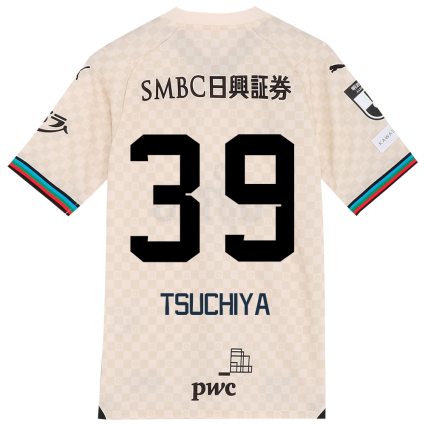 Niño Camiseta Kaito Tsuchiya #39 Blanco Gris 2ª Equipación 2024/25 La Camisa