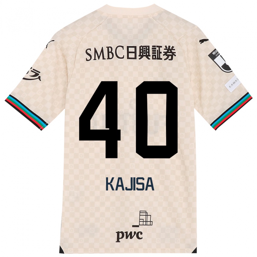 Niño Camiseta Umi Kajisa #40 Blanco Gris 2ª Equipación 2024/25 La Camisa