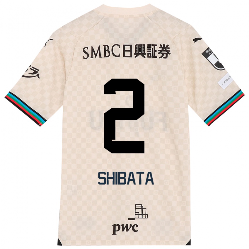 Niño Camiseta Shotaro Shibata #2 Blanco Gris 2ª Equipación 2024/25 La Camisa