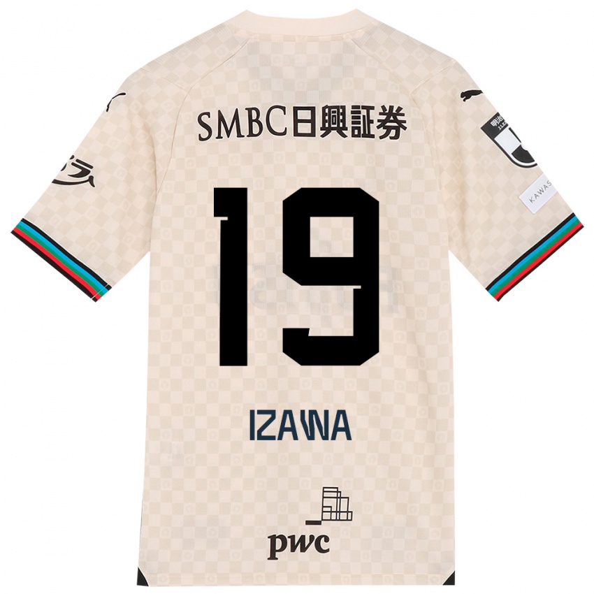 Niño Camiseta Haruki Izawa #19 Blanco Gris 2ª Equipación 2024/25 La Camisa