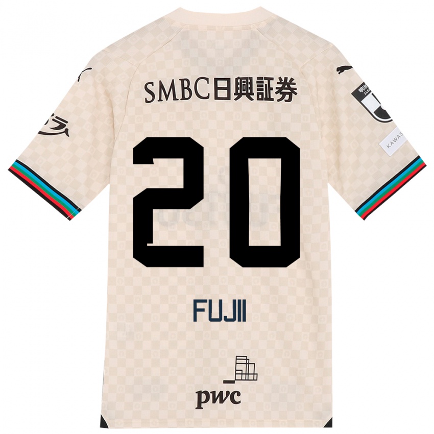 Niño Camiseta Rensuke Fujii #20 Blanco Gris 2ª Equipación 2024/25 La Camisa