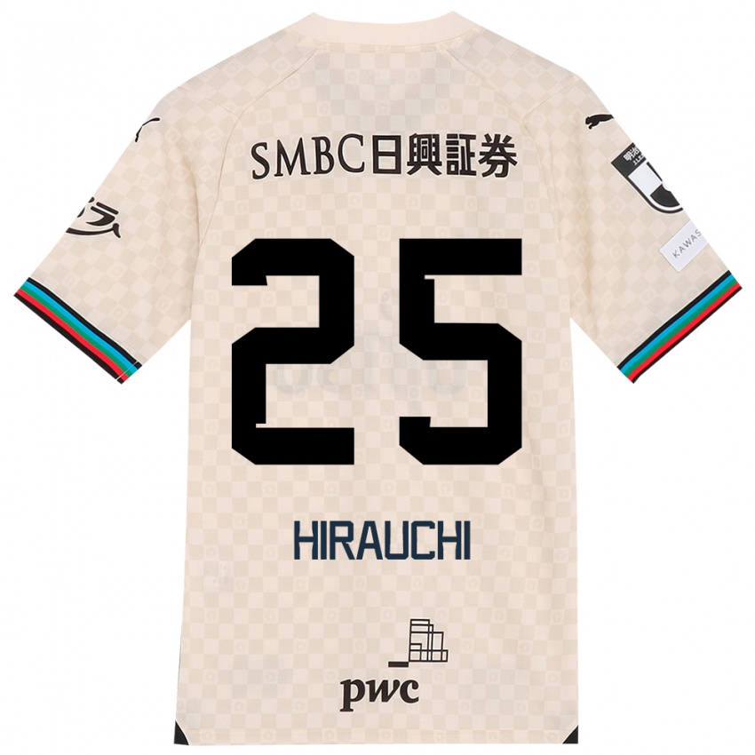 Niño Camiseta Issei Hirauchi #25 Blanco Gris 2ª Equipación 2024/25 La Camisa