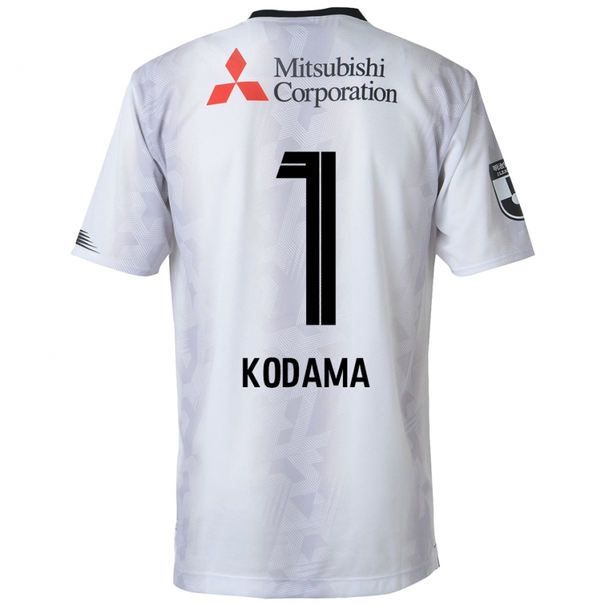 Niño Camiseta Tsuyoshi Kodama #1 Blanco Negro 2ª Equipación 2024/25 La Camisa