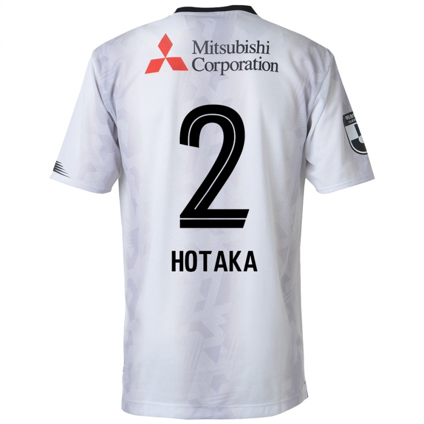 Niño Camiseta Hotaka Nakamura #2 Blanco Negro 2ª Equipación 2024/25 La Camisa