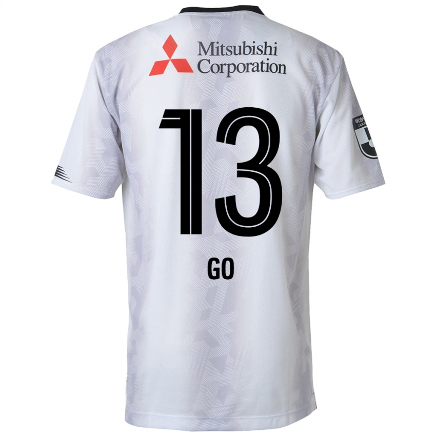 Niño Camiseta Go Hatano #13 Blanco Negro 2ª Equipación 2024/25 La Camisa