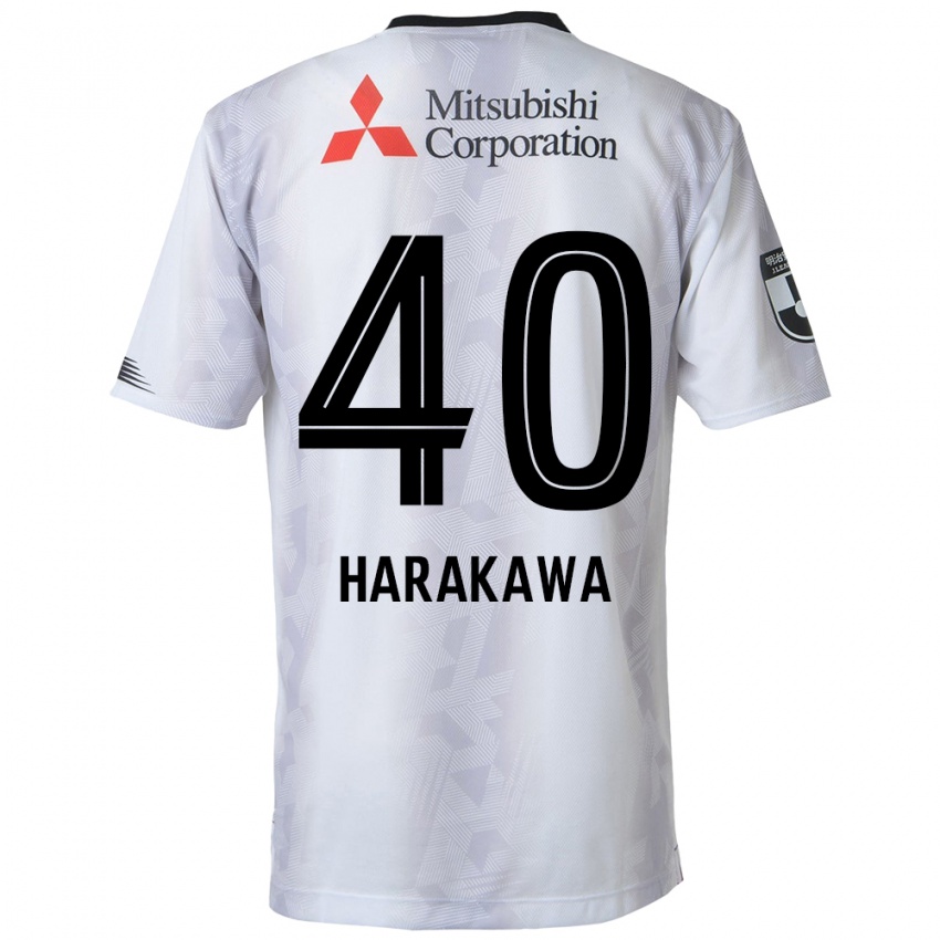 Niño Camiseta Riki Harakawa #40 Blanco Negro 2ª Equipación 2024/25 La Camisa