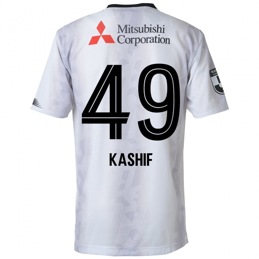 Niño Camiseta Kashif Bangnagande #49 Blanco Negro 2ª Equipación 2024/25 La Camisa