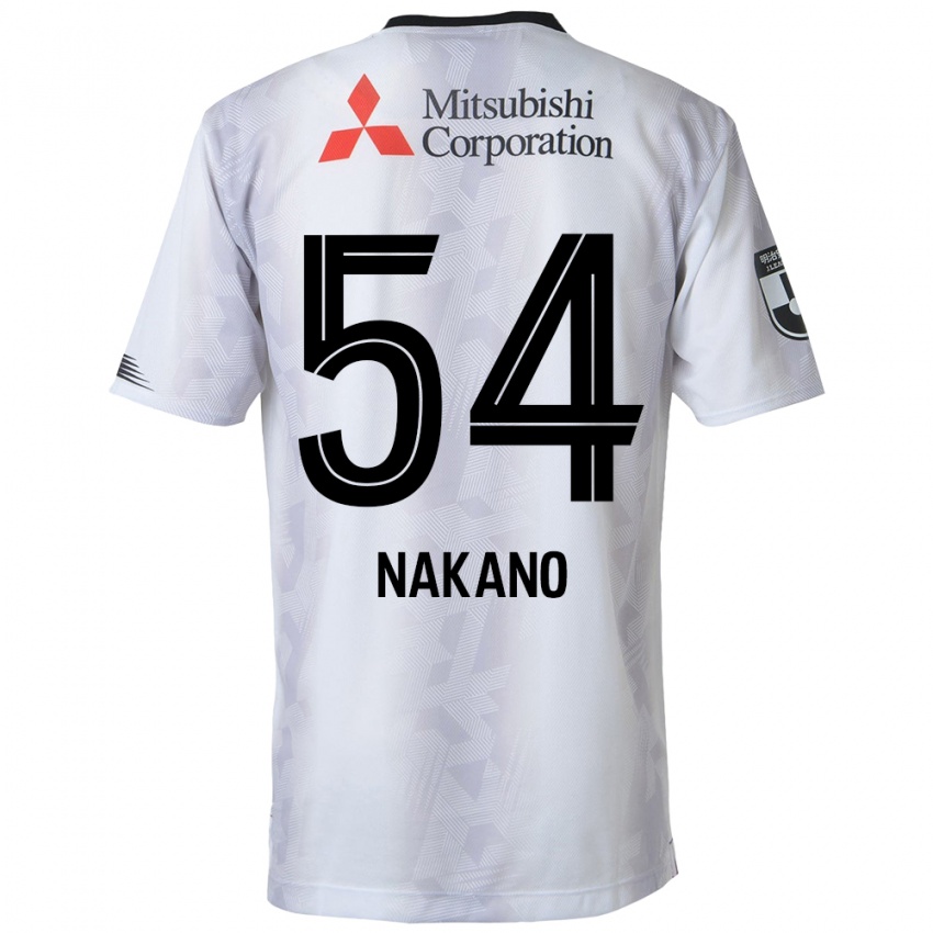 Niño Camiseta Yui Nakano #54 Blanco Negro 2ª Equipación 2024/25 La Camisa