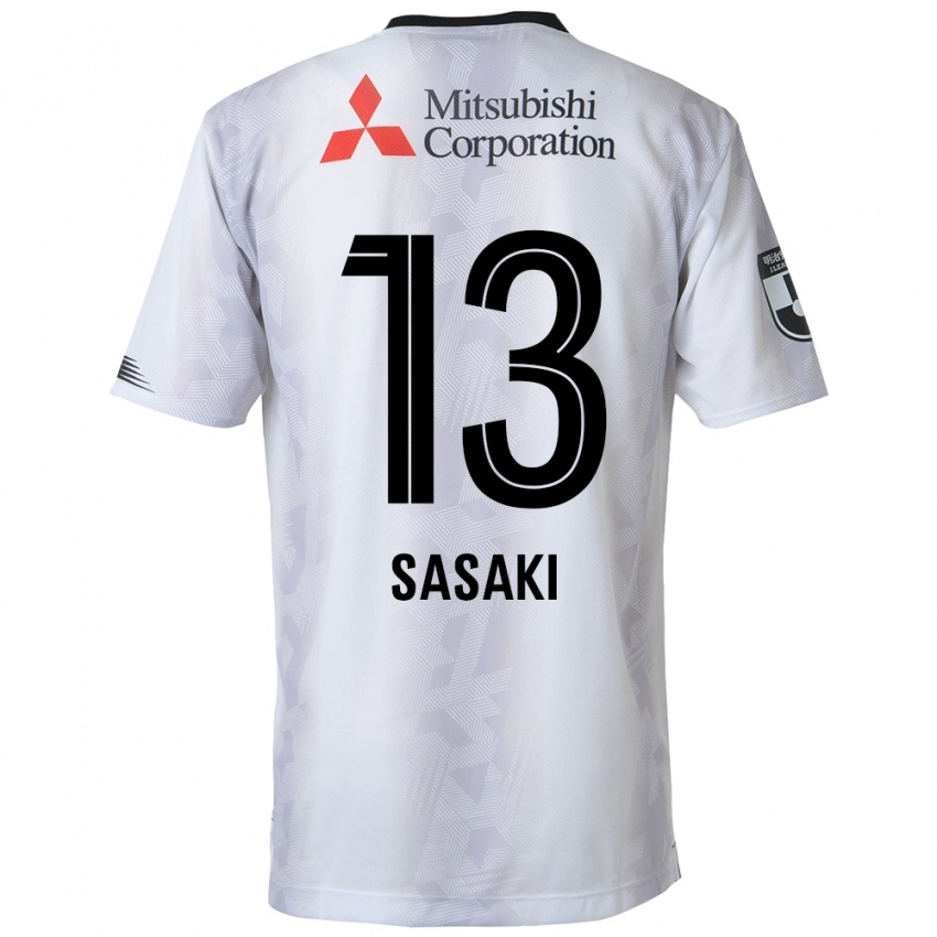 Niño Camiseta Shoei Sasaki #13 Blanco Negro 2ª Equipación 2024/25 La Camisa