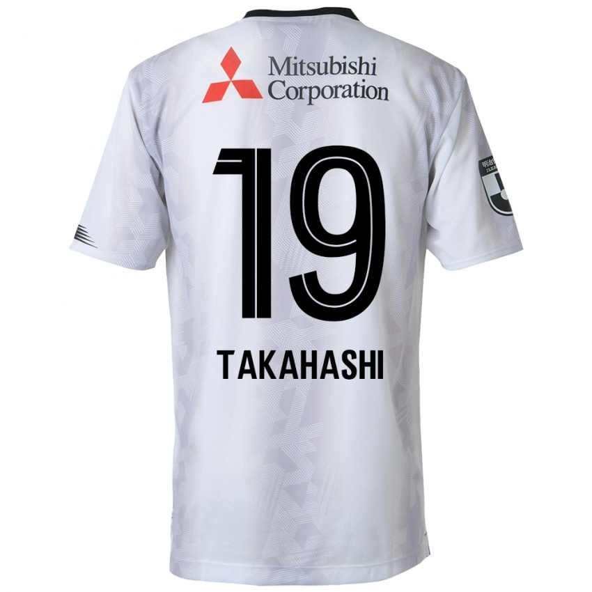 Niño Camiseta Yuya Takahashi #19 Blanco Negro 2ª Equipación 2024/25 La Camisa