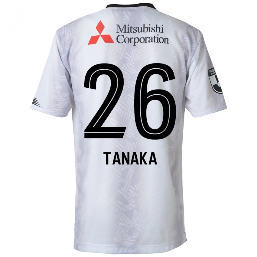 Niño Camiseta Haruto Tanaka #26 Blanco Negro 2ª Equipación 2024/25 La Camisa