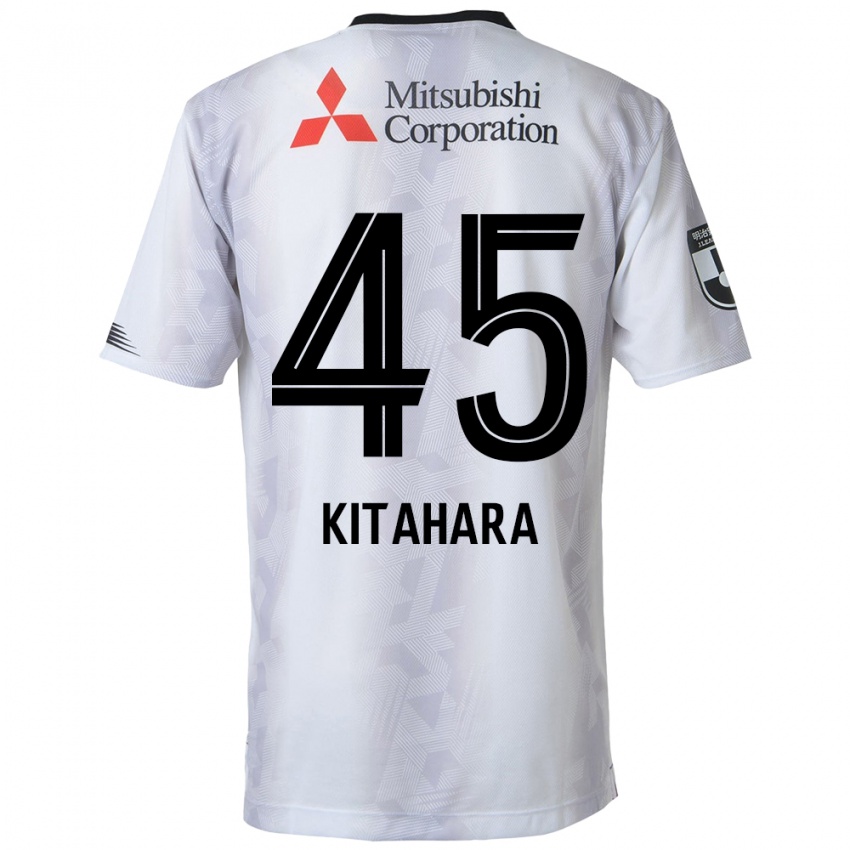 Niño Camiseta Maki Kitahara #45 Blanco Negro 2ª Equipación 2024/25 La Camisa