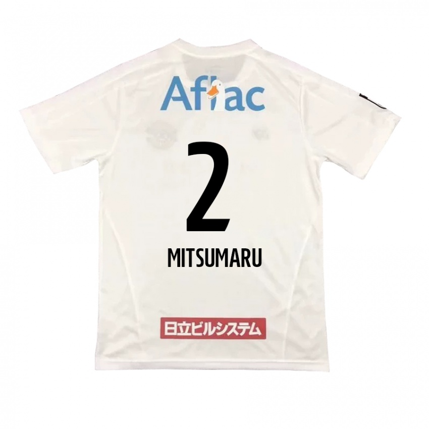 Niño Camiseta Hiromu Mitsumaru #2 Blanco Negro 2ª Equipación 2024/25 La Camisa