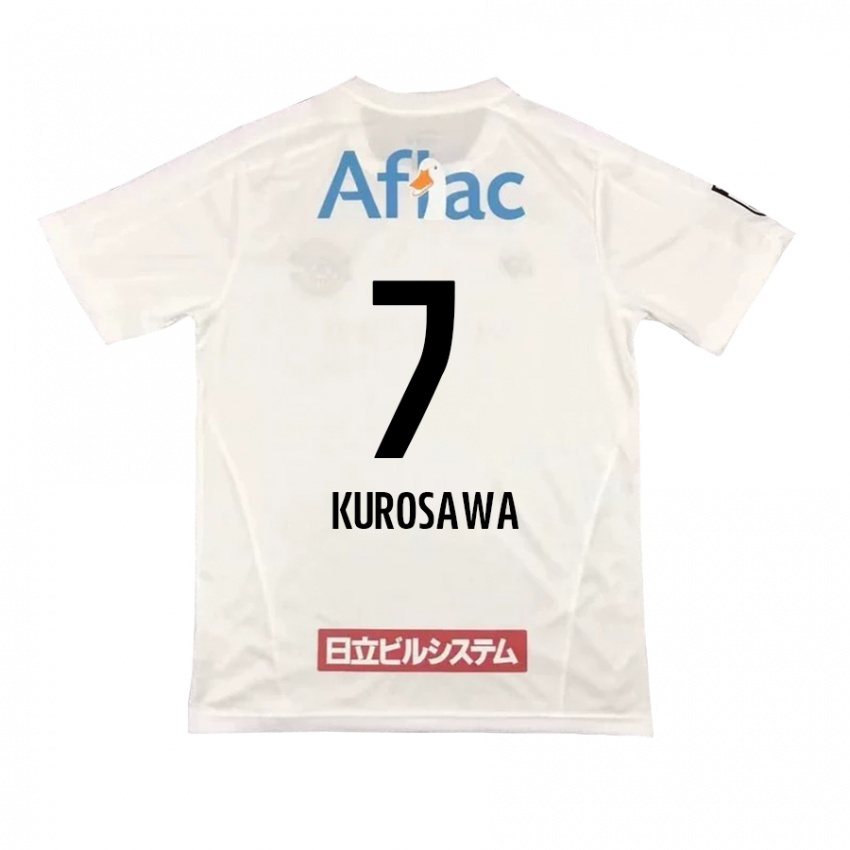 Niño Camiseta Shido Kurosawa #7 Blanco Negro 2ª Equipación 2024/25 La Camisa