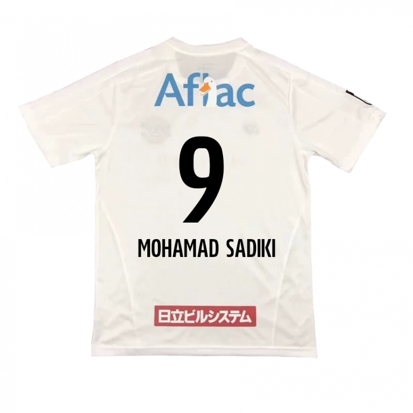 Niño Camiseta Wade Mohamad Sadiki #9 Blanco Negro 2ª Equipación 2024/25 La Camisa