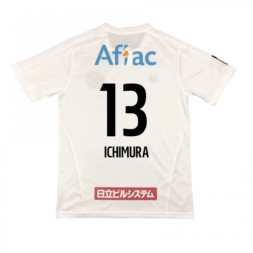 Niño Camiseta Ken Ichimura #13 Blanco Negro 2ª Equipación 2024/25 La Camisa