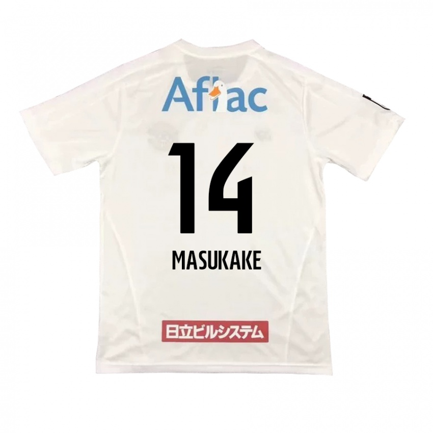 Niño Camiseta Sogo Masukake #14 Blanco Negro 2ª Equipación 2024/25 La Camisa